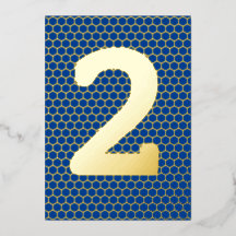 Fun Modern Custom Gold geperste Birthday Folie inv