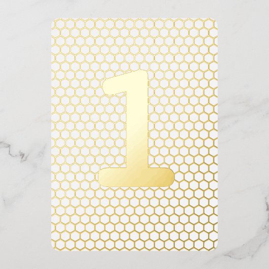 Fun Modern Custom Gold geperste verjaardag Folie Uitnodiging (Voorkant)