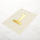 Fun Modern Custom Gold geperste verjaardag Folie Uitnodiging (Gedraaid)