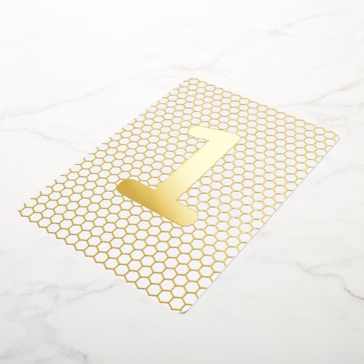 Fun Modern Custom Gold geperste verjaardag Folie Uitnodiging (Gedraaid)