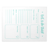 Fun Modern Daily Notepad Self Care and Positivity Notitieblok (Voorkant)