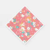 Fun Modern florful kleurig Servet (Hoek)