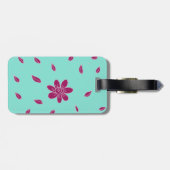 Fun Modern Flower Bagagelabel (Achterkant horizontaal)