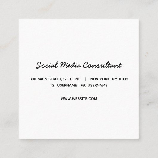 Fun Modern Geel Roze met Waterverf Stippen Vierkante Visitekaartje (Achterkant)