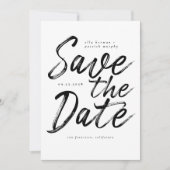 Fun Modern Handgeschreven Weddenschap Save the Dat Kaart (Voorkant)