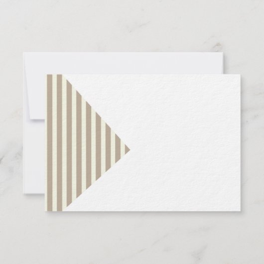 Fun Modern kerstbruiloft met Red Santa Hat RSVP Kaartje (Achterkant)