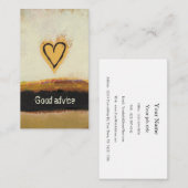 Fun modern kunstschilderij past uw eigen eigen advieskaart (Voorkant / Achterkant)