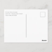 FUN MODERN MALE 2025 AFSTUDEERFEESTUITNODIGING BRIEFKAART (Achterkant)