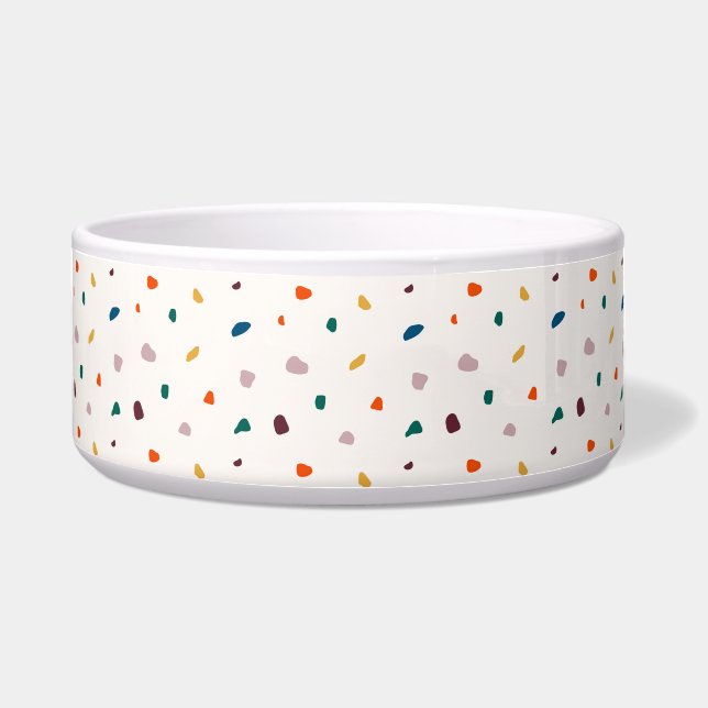 Fun Modern Pet Bowl – Retro stijl Hondenbak Voerbakje (Voorkant)