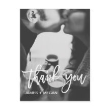 Fun modern Photo Wedding/ Verloving Bedankt