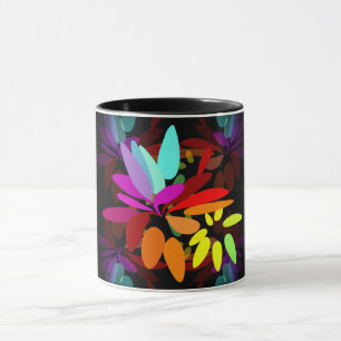 Fun Modern Psychedelic Style Rainbow-kleuren Mok