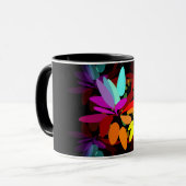 Fun Modern Psychedelic Style Rainbow-kleuren Mok (Voorkant links)