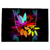 Fun Modern Psychedelic Style Rainbow Print Groot Cadeauzakje (Achterkant)