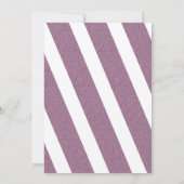 FUN MODERN RN afstuderen nodigt PAARSE glitter uit Kaart (Achterkant)