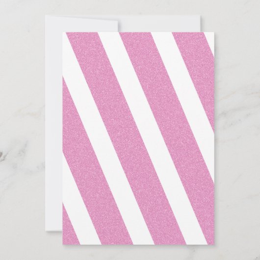 FUN MODERN RN afstuderen nodigt warm roze glitter  Kaart (Achterkant)