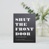 Fun Modern sluit de voorste deur uit Aankondigingskaart (Staand voorkant)