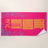 Fun Modern Stylish Summer Strandlaken (Voorkant)