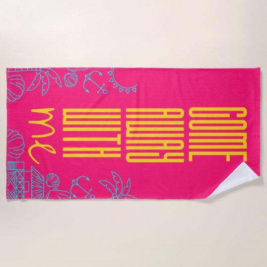 Fun Modern Stylish Summer Strandlaken (Voorkant)