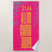 Fun Modern Stylish Summer Strandlaken (Voorkant)