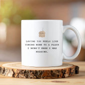 Fun Modern Trendy Typography Valentine Tweekleurige Koffiemok