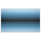 Fun Modern Wave Pattern Blue Gradient Stof (Fat Quarter)