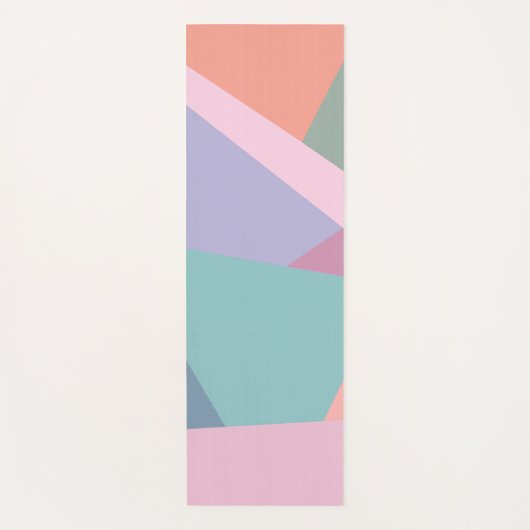 Fun Moderne Abstracte, kleurrijke Geometrische Pas Yogamat (Voorkant)