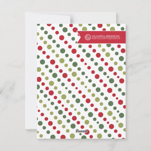 Fun Moderne kerstfotokaarten Feestdagenkaart (Achterkant)