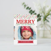 Fun Moderne kerstfotokaarten Feestdagenkaart (Staand voorkant)