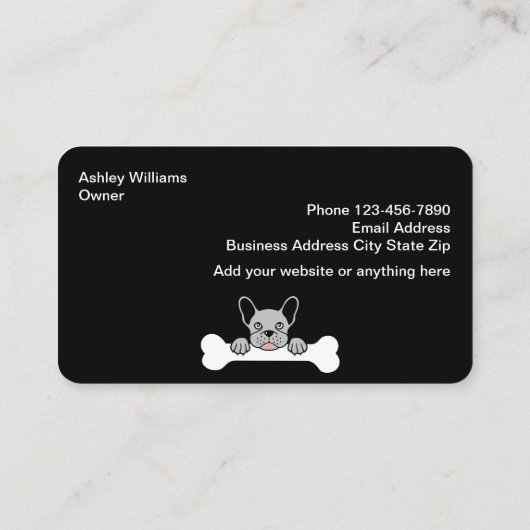 Fun moderne voedingseenheden en Visitekaartjes voo (Achterkant)