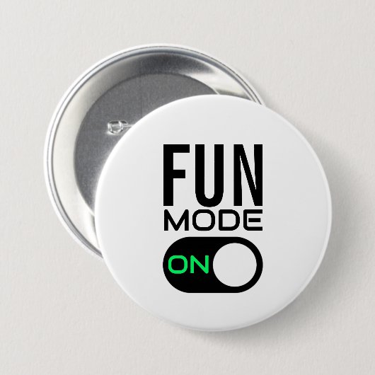 Fun-modus aan. Button personaliseren (Voorkant /achterkant)