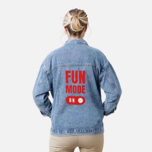 Fun-modus aan denim jacket (Model)