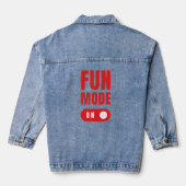 Fun-modus aan denim jacket (Achterkant)