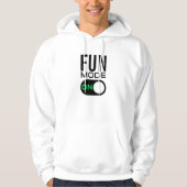 Fun-modus aan. Hoodie personaliseren (Voorkant)