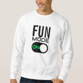 Fun-modus aan. Sweatshirt personaliseren (Voorkant)