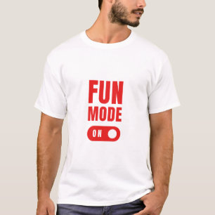 Fun-modus aan t-shirt