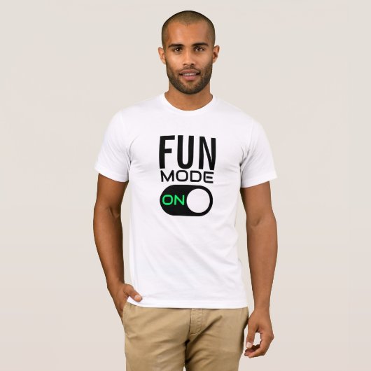 Fun-modus aan. T-Shirt aanpassen (Voorkant volledig)