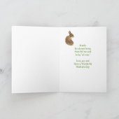 Fun Moederdag All Ears Cute Bunny Rabbit Kaart (Binnen)