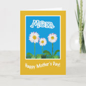 Fun Moederdag Kaart voor mama: Daisies (Voorkant)