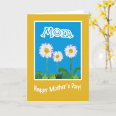 Fun Moederdag Kaart voor mama: Daisies (Gele Bloem)