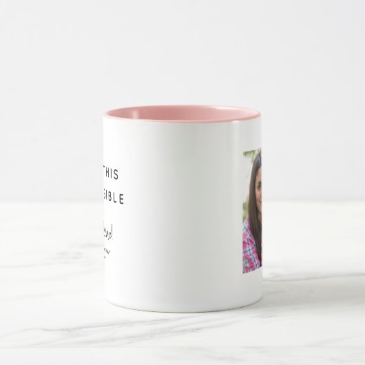 Fun Moederdag Photo Humor Roos Gold Heart Mok (Midden)