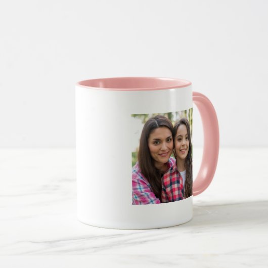 Fun Moederdag Photo Humor Roos Gold Heart Mok (Voorkant rechts)