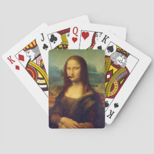 Fun Mona Lisa Art Roking Cigar Smoker Pokerkaarten