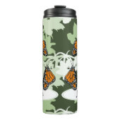 Fun Monarch Butterflies genaamd Green Thermosbeker (Voorkant)