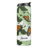 Fun Monarch Butterflies genaamd Green Thermosbeker (Gedraaid links)