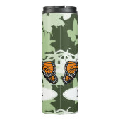 Fun Monarch Butterflies genaamd Green Thermosbeker (Achterkant)