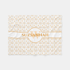 Fun Monogram Naam Handtekening Zon Fleece Deken