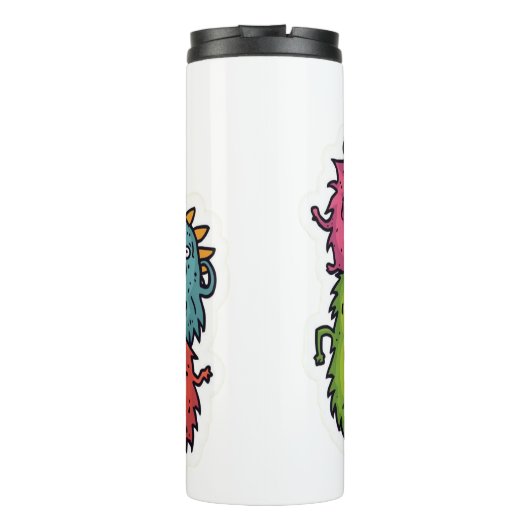 Fun Monster Bunch Thermal Tumbler Thermosbeker (Achterkant)