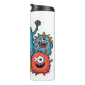 Fun Monster Bunch Thermal Tumbler Thermosbeker (Geroteerd rechts)