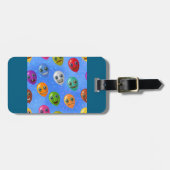 Fun Monster Gezichtballonnen Bagagelabel (Voorkant horizontaal)