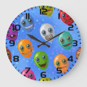 Fun Monster Gezichtballonnen Grote Klok (Voorkant)